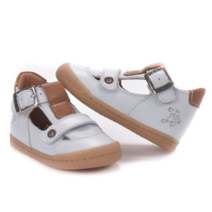 Chaussures Domino blanc et camel