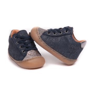 Chaussures bébé marine paillettes Tino