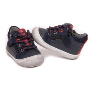 Chaussures zoupino marine et rouge