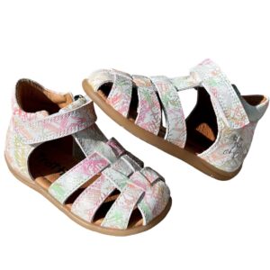 sandales bébé fille couleurs Lino multicolor face